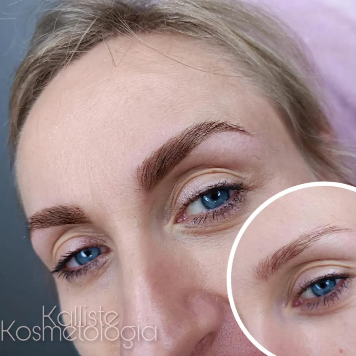 Stylizacja brwi w salonie kosmetologicznym Kalliste – naturalnie podkreślone brwi, Rzeszów